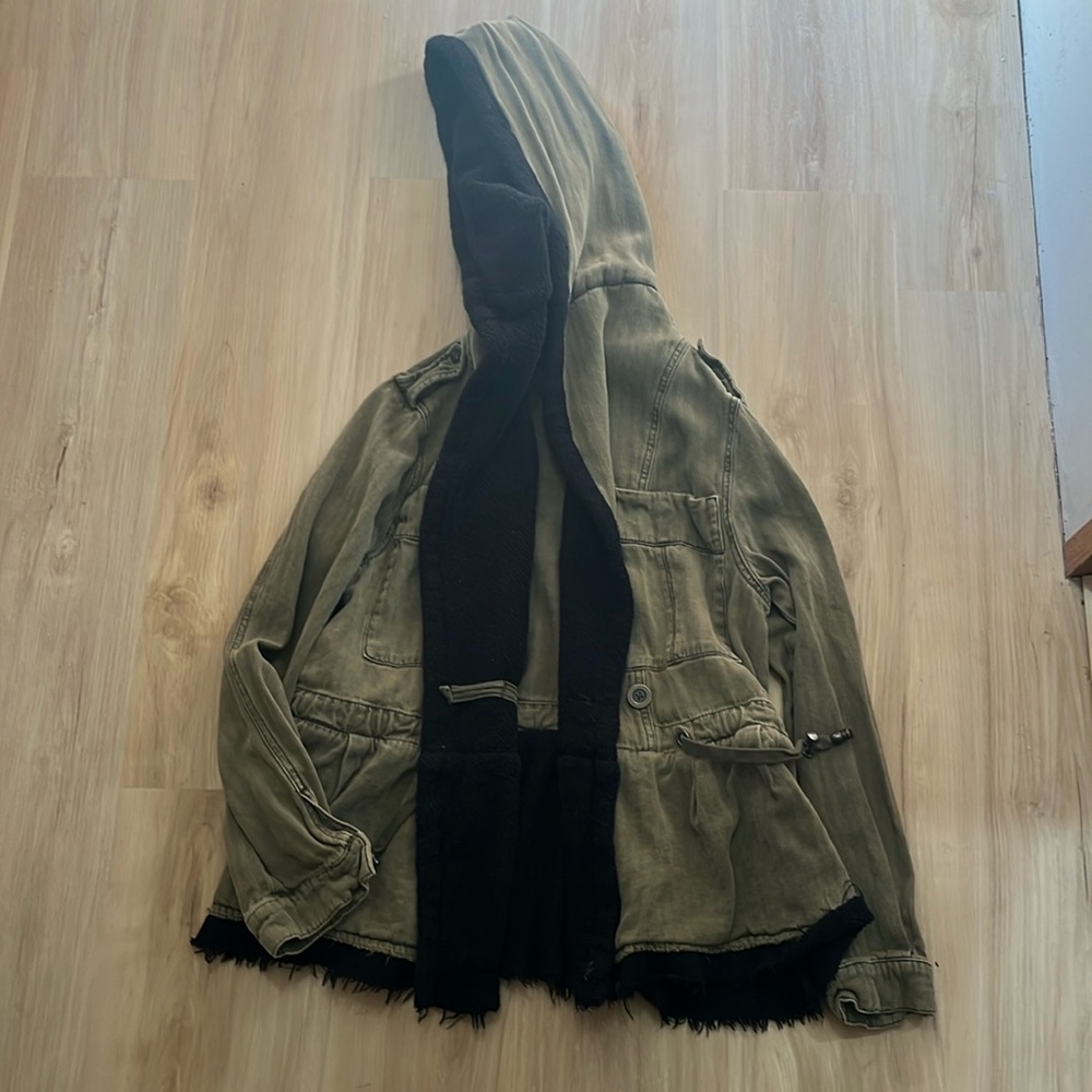 Free people olive green detailed jacket